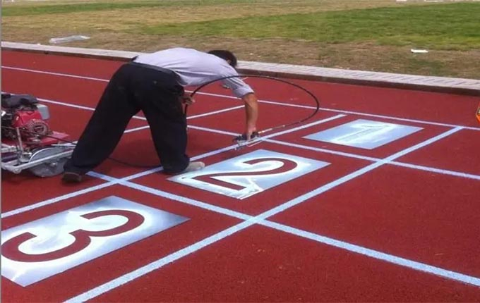 哈爾濱操場劃線 比賽場地劃線施工